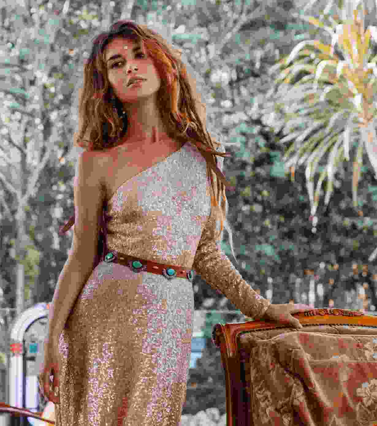 Single Sleeve Long Maxi